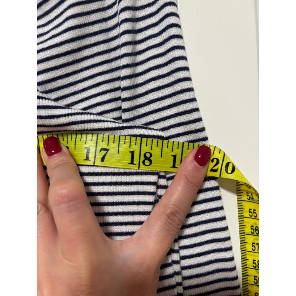 Vineyard Vines Striped Black White Turtleneck L - Picture 4 of 7